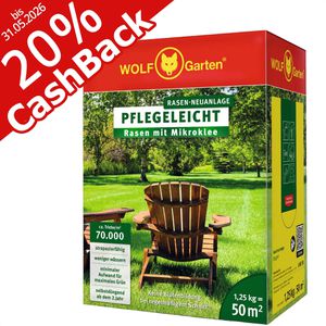 Rasensamen Wolf-Garten L-MI 50 Rasen mit Mikroklee