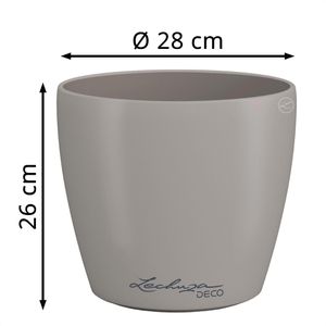 Produktbild für Übertopf Lechuza-DECO 28, sandbraun, Ø 28 x 26 cm