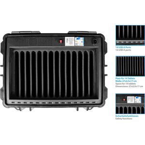 Produktbild für Tabletwagen Good-Connections ATON4 T14, schwarz