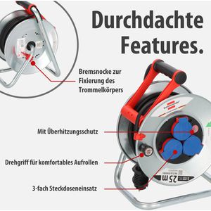 Produktbild für Kabeltrommel Brennenstuhl Garant S Bremaxx, für außen IP44