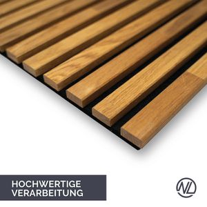 Produktbild für Akustikpaneel NL-Panels geölte Eiche Massivholz