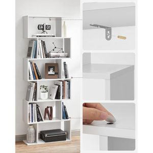 Produktbild für Bücherregal Vasagle LBC61WT, weiß