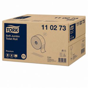 Produktbild für Toilettenpapier Tork Soft Jumbo Premium, 110273, T1
