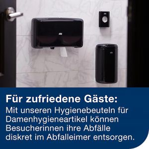 Produktbild für Hygienebeutel Tork 204041, B5, weiß, Folie