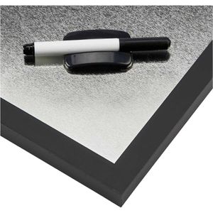 Produktbild für Kombitafel Bi-Office Black Shadow, 2 in 1, grau / silber