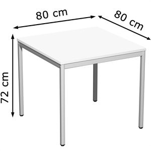 Produktbild für Besprechungstisch Geramöbel S-520101-WL, quadratisch