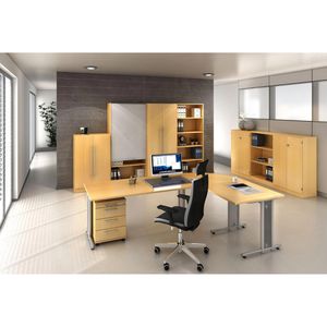 Produktbild für Rollladenschrank Hammerbacher N-Serie, aus Holz
