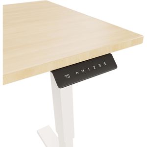 Produktbild für Schreibtisch Bisley E-StarterTech, ahorn / weiß