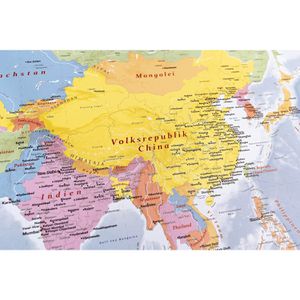 Produktbild für Weltkarte GeoMetro Deutsch, rahmenlos
