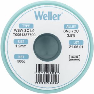 Produktbild für Lötzinn Weller T0051387799, Flussmittel, bleifrei