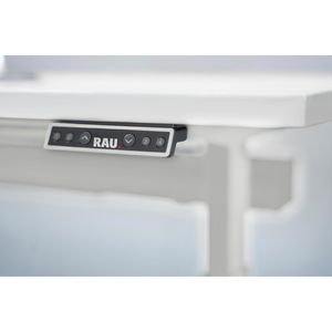 Produktbild für Schreibtisch Rau adlatus 100, lichtgrau / lichtgrau