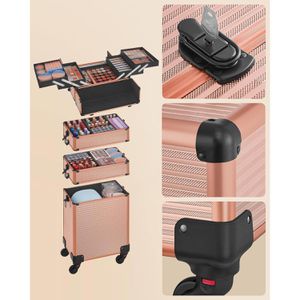 Produktbild für Kosmetikkoffer Songmics JHZ015A01, Trolley, 4-in-1