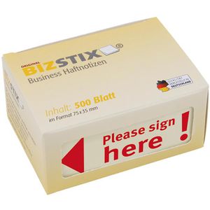 Produktbild für Haftmarker BIZSTIX Please sign here