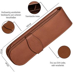 Produktbild für Stifteetui Online 41049 braun, für 2 Stifte