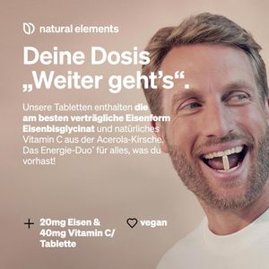 Produktbild für Eisen natural-elements 240 Tabletten