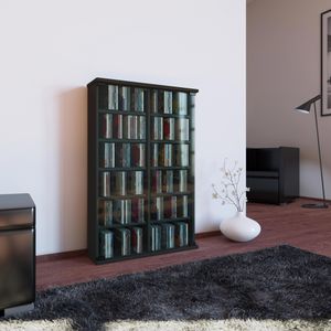 Produktbild für CD-Regal VCM Roma, 50401, schwarz