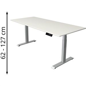 Produktbild für Schreibtisch Kerkmann Move 1 stable, weiß / silber