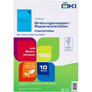 Produktbild für Sichtmappen ÖKI 61501, Ordo-Mappen, mit Sichtfenster, A4