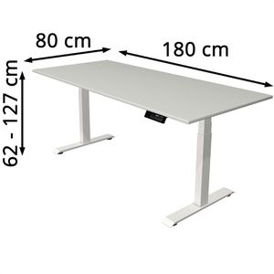 Produktbild für Schreibtisch Kerkmann Move 1 stable, lichtgrau / weiß