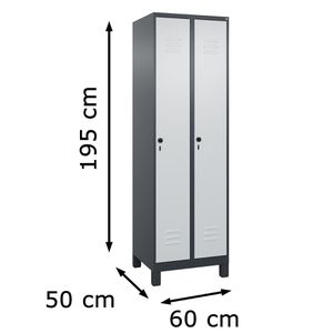 Produktbild für Spind CP-Möbel Classic PLUS, lichtgrau