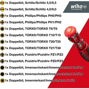 Produktbild für Schraubendreher Wiha LiftUp 26one, 43895, Set