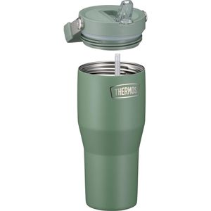 Produktbild für Thermobecher Thermos RS Flip Straw green mat, grün