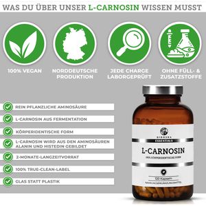 Produktbild für Aminosäuren Qidosha L-Carnosin, 120 Kapseln