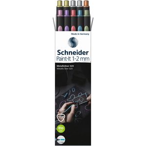 Metallic-Stifte Schneider Paint-It 020, farbig sortiert