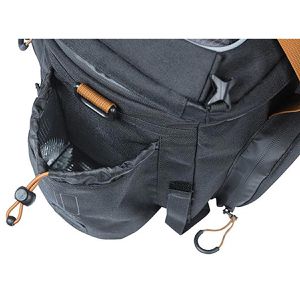 Produktbild für Gepäckträgertasche Basil Miles XL Pro, schwarz-braun