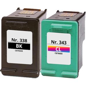 Produktbild für Tinte Böttcher-AG für HP 338 + 343 Multipack