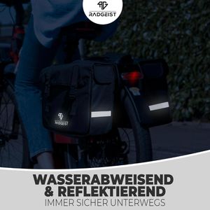 Produktbild für Gepäckträgertasche Radgeist DPP-GR-44, grau, 30 Liter