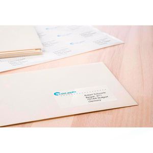 Produktbild für Folienetiketten Herma 8017, transparent glänzend