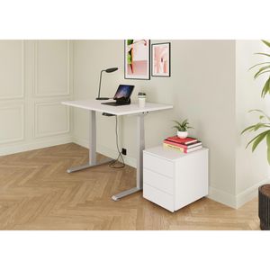 Produktbild für Schreibtisch Böttcher-AG Base Lite, weiß / silber