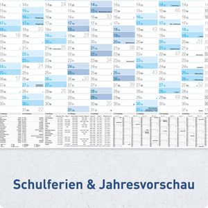 Produktbild für Plakatkalender Häfft 11432-4, Blau gefalzt, Jahr 2027