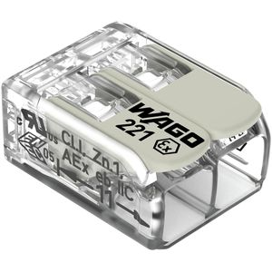 Verbindungsklemme Wago Compact, 221-482, 2 Leiter