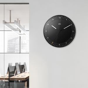 Produktbild für Wanduhr Braun BC17B, Kunststoff, analog, Funkuhr