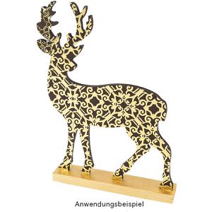 Produktbild für Weihnachtsfigur Ideen-mit-Herz 011205, Deko-Hirsche