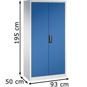 Produktbild für Werkzeugschrank CP-Möbel 8921-311, aus Metall, grau / blau