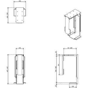Produktbild für PC-Halterung Dataflex 32.313, Viewmate, schwarz