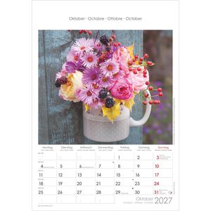Produktbild für Bildkalender Alpha 104601, Blumen, Jahr 2027