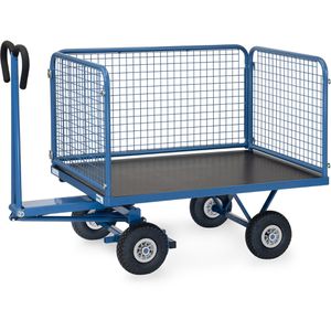 Produktbild für Handwagen Fetra 6433L, mit 4 Gitterwänden