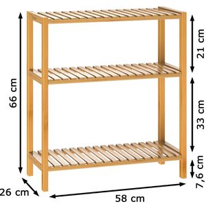 Produktbild für Badregal CASARIA 107931, aus Bambus, braun