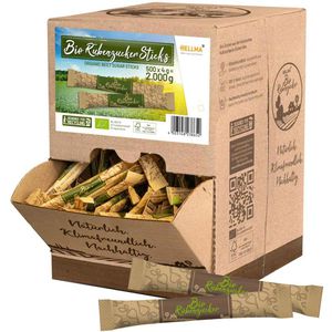 Zuckersticks Hellma Rübenzucker, weißer Zucker, BIO