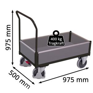 Produktbild für Transportwagen VARIOfit Kastenwagen, sw-500.402/AG