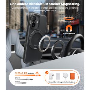 Produktbild für Handyhülle Torras Ostand R Fitness Series, MagSafe, schwarz