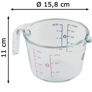 Produktbild für Messbecher Emsa Prep &amp; Bake K32361, Maßkanne, aus Glas