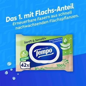 Produktbild für Feuchtes-Toilettenpapier Tempo Sanft &amp; Sensitiv
