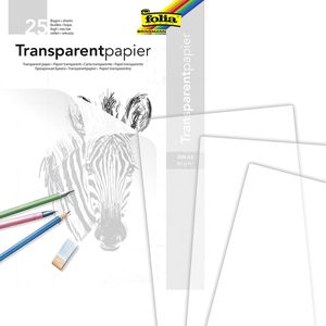 Architektenpapier Folia 8050/25 Transparentpapier 80g/m² A3 Block t 25 Blatt 