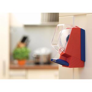 Produktbild für Klebebandabroller Tesa 57320, rot/blau