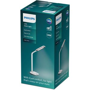Produktbild für Schreibtischlampe Philips DSK601, weiß, LED, dimmbar